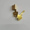 Wholesale zinc alloy padlock lock cores, household copper leaf lock core accessories, safes, filing cabinets, one-piece pin lock cores Specification image